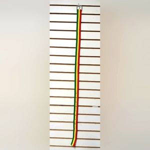 Belt African Colors Rastafari ❤️💛💚 w/ Buckle sliver plated